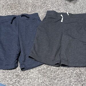 32 Degrees Boys Knit Pull-On Shorts in Navy & Charcoal